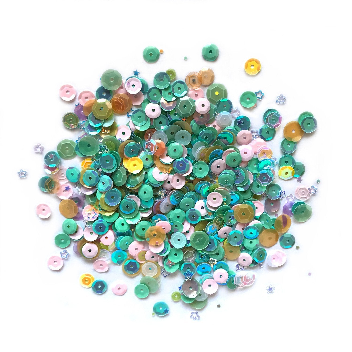  20mm Sequins Large Hole Random Mix Knitting Sewing Paillettes  Made in USA