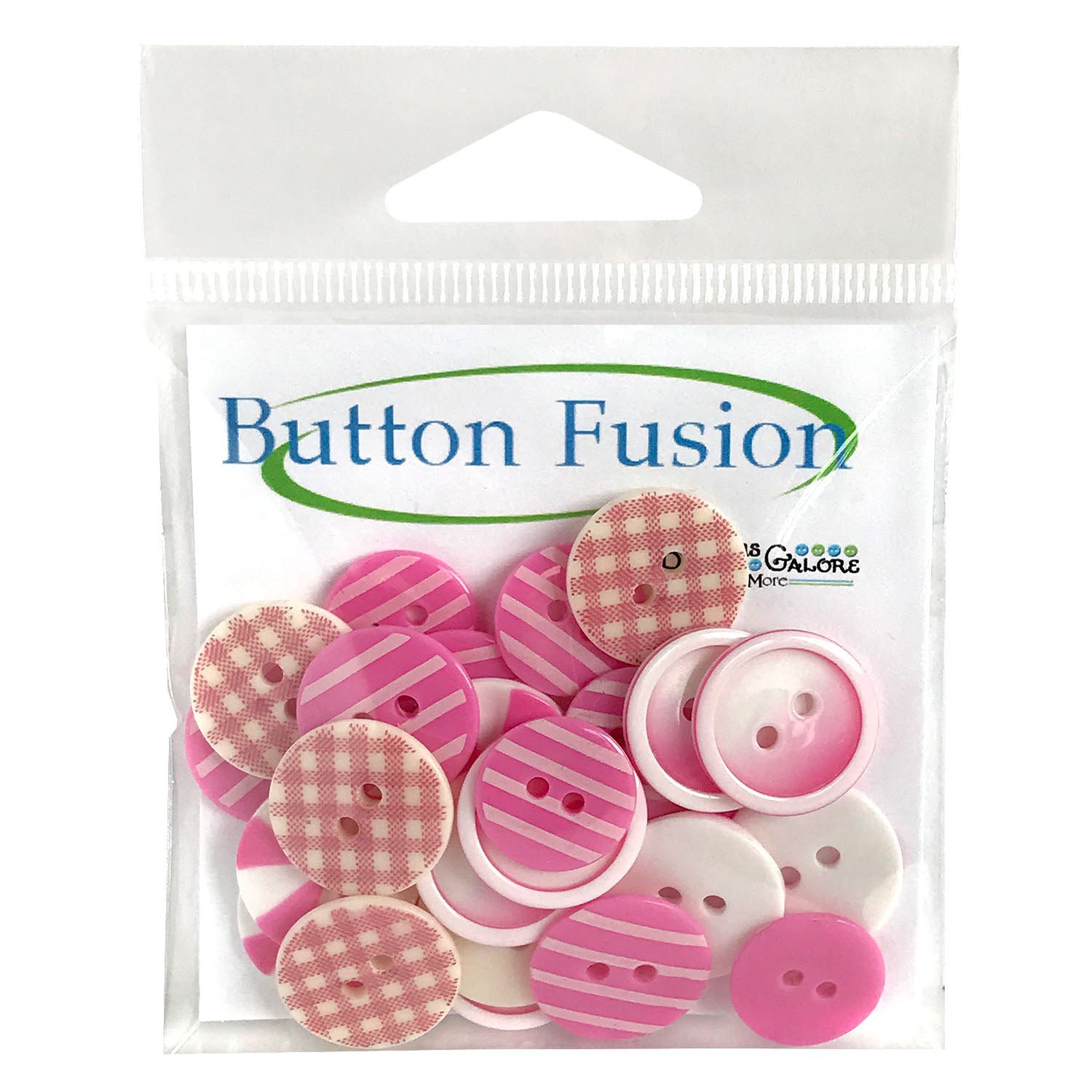 Hot pink Buttons for Crafts Sewing Scrapbooks and Quilts. Assorted sizes  including small hot pink buttons