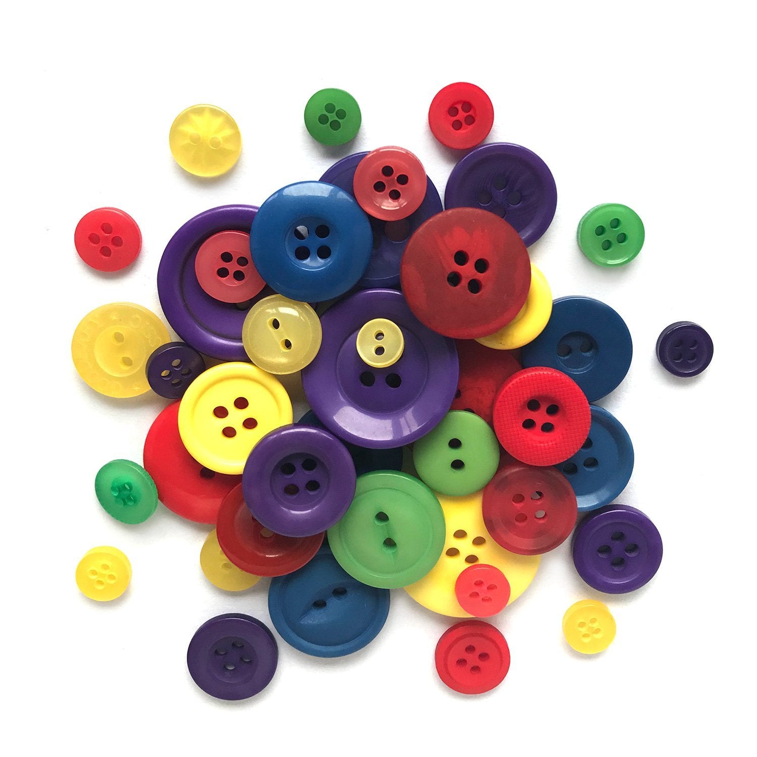 BROWN MIXED BUTTONS / PLASTIC BUTTONS / ASSORTED BUTTON