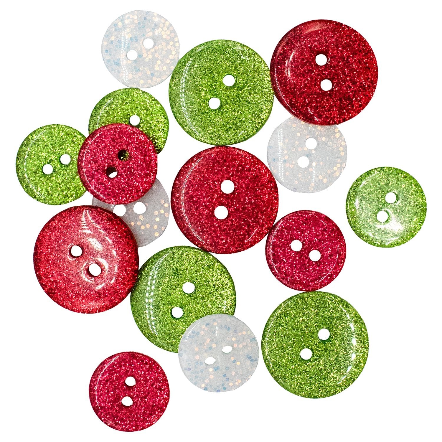 Snowflake Buttons Set Christmas Buttons Snow Embellishment Sewing