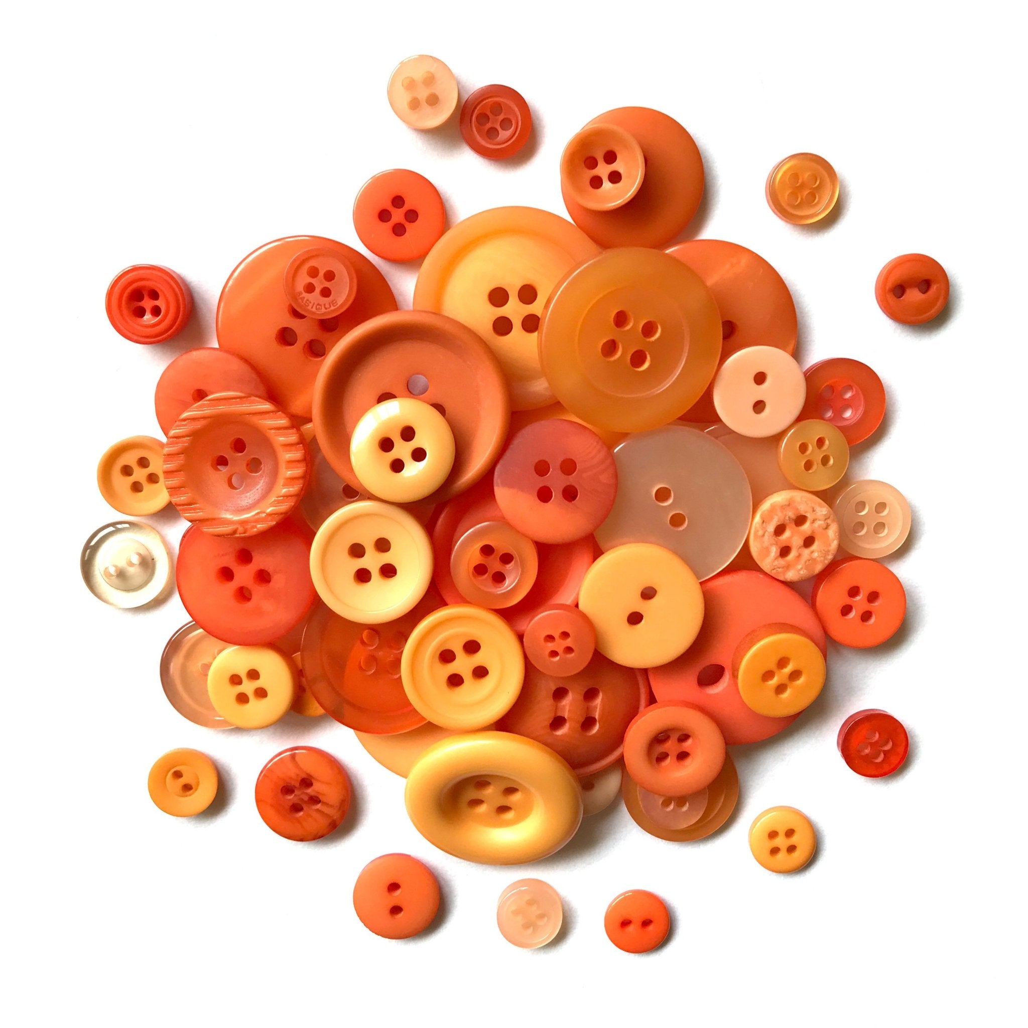 Ganquer 1000 Pcs Buttons for Crafts, Colorful Buttons, Mixed Sizes