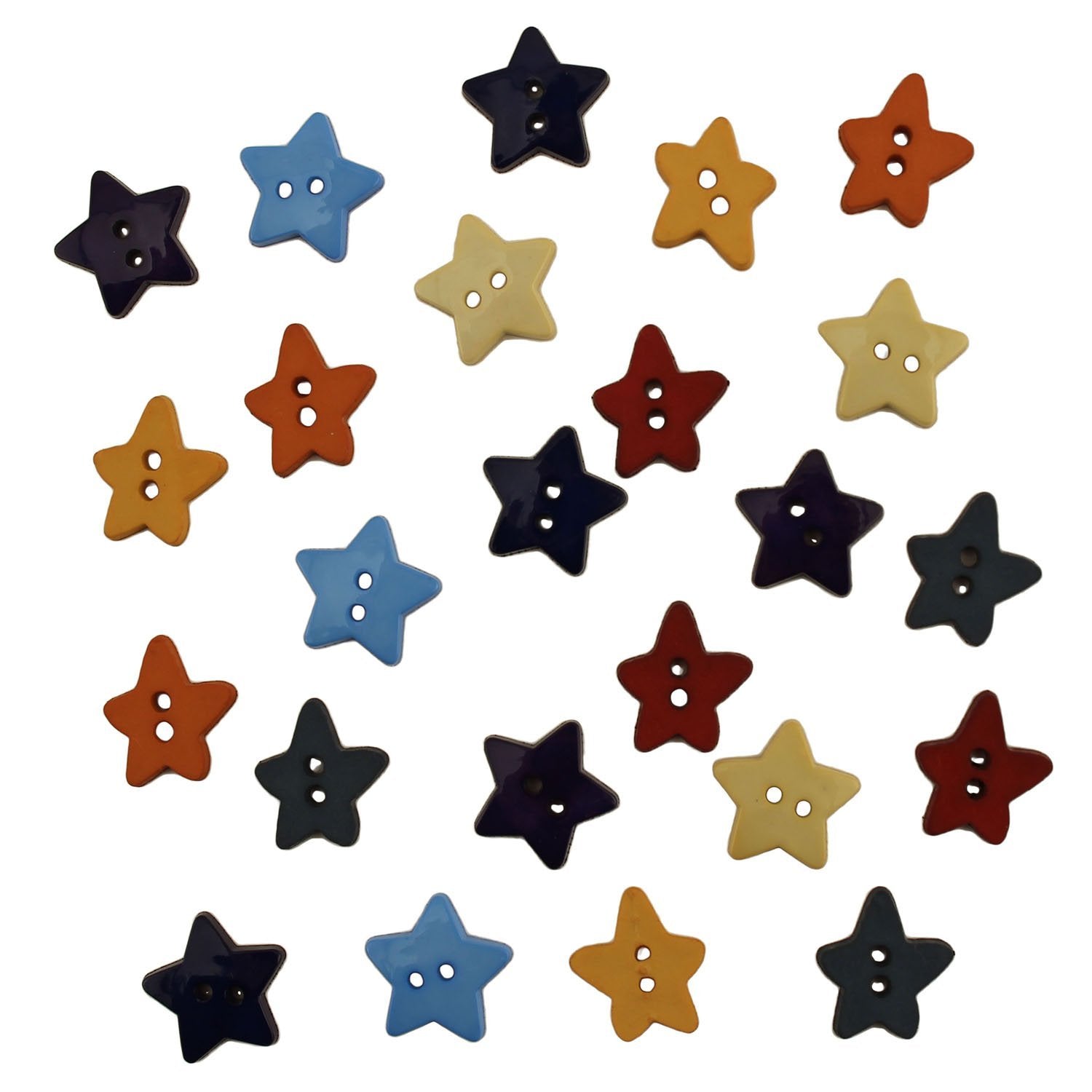 Buttons Galore Gold Stars Button Bag