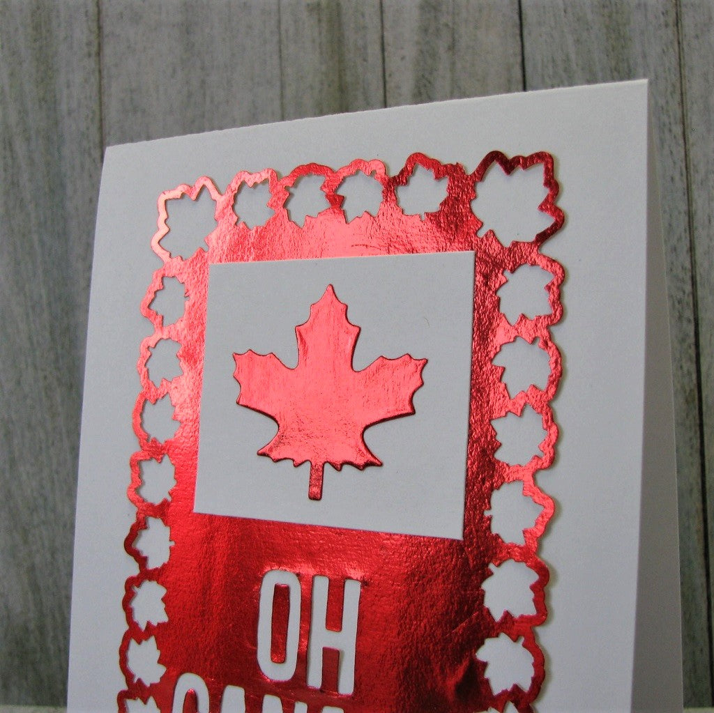 Oh Canada Cards using Rinea Foiled Paper