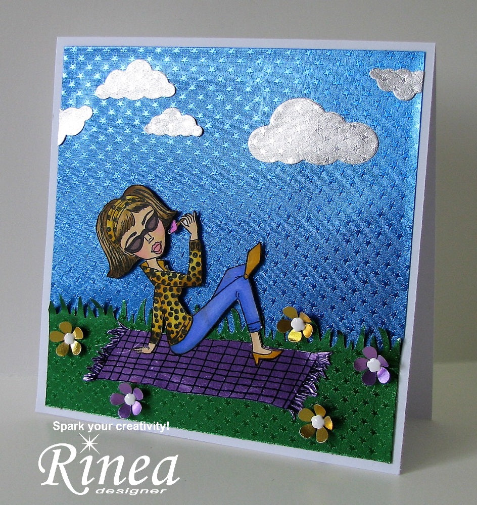 Cards using Rinea Foiled Paper