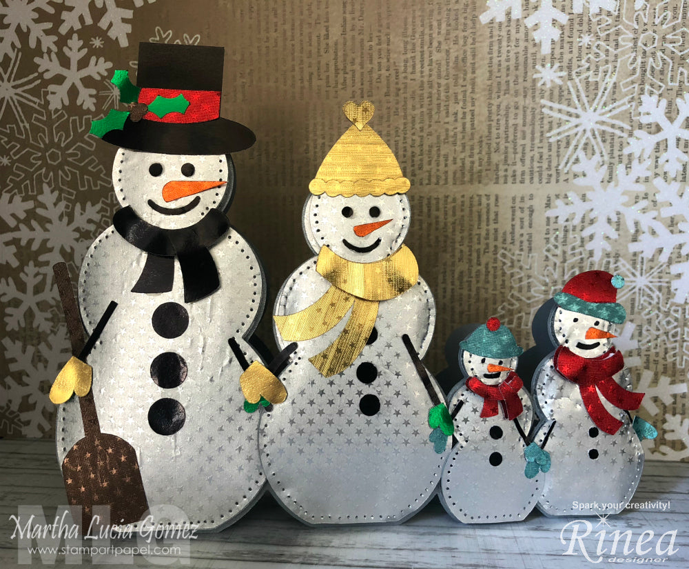 Christmas in July with Rinea Foiled Paper!