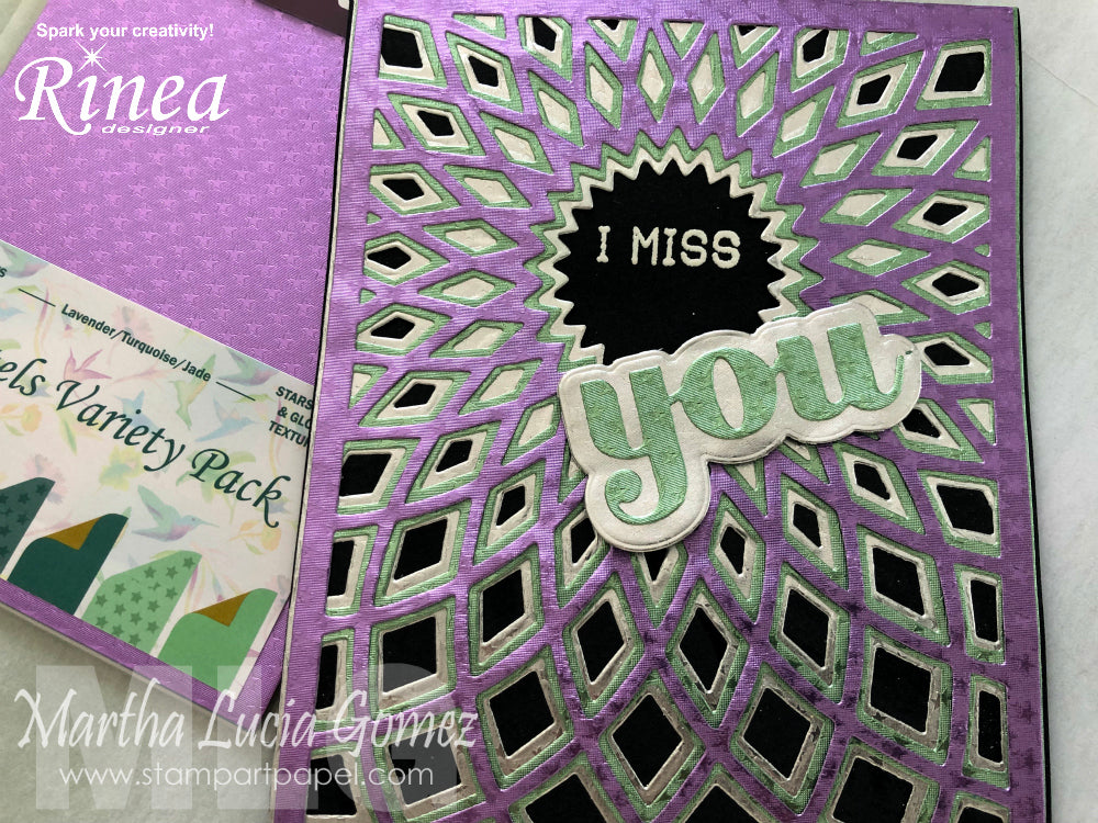 Rinea Pastels Card by Martha Lucia