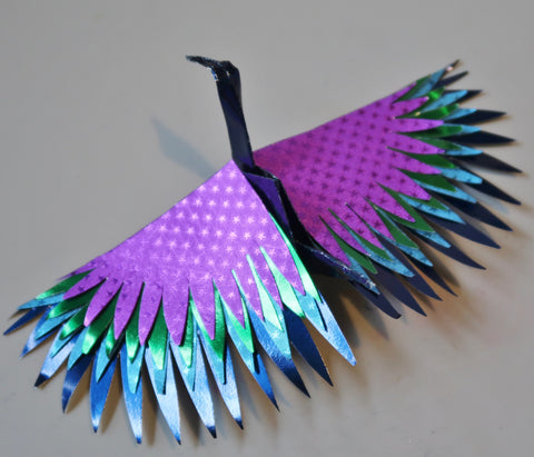 Rinea Foiled Paper Phoenix by Roni Johnson