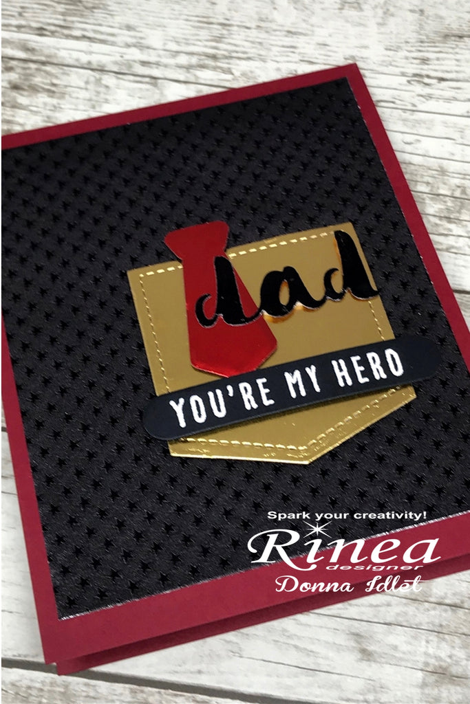 Father's Day Card with Rinea Foiled Paper