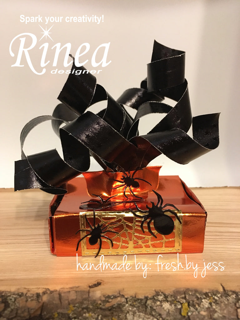 Halloween Treat Box using Rinea Foiled Paper