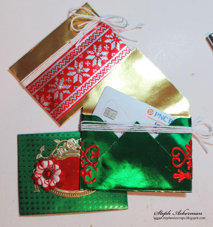 Gift Card Holder with Rinea Foiled Paper