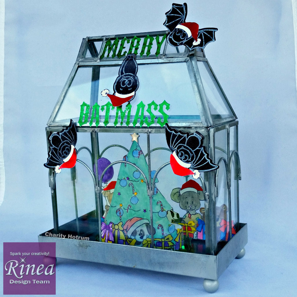 Merry Batmass Christmas with Rinea Foiled Paper