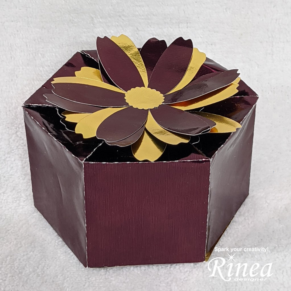 Candy Gift Box Using Rinea Foiled Paper