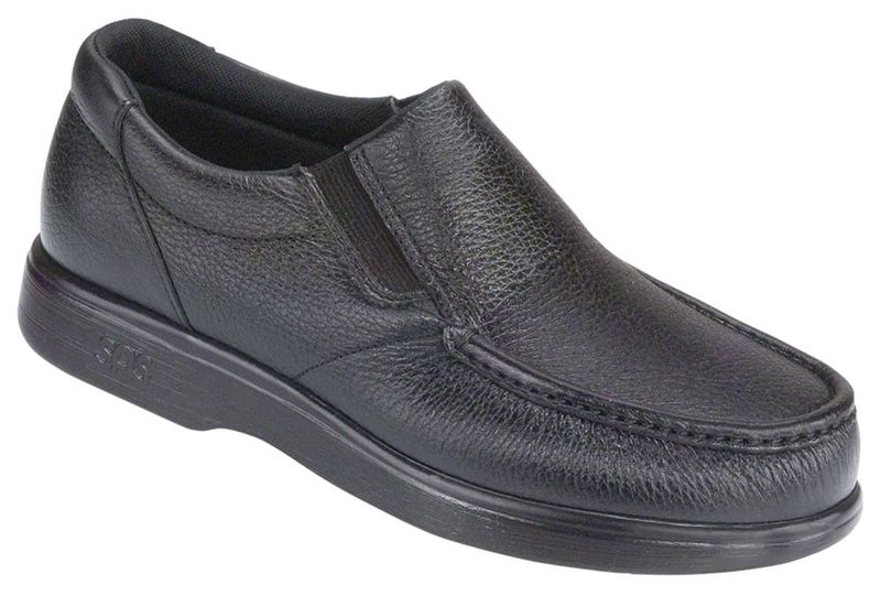 Side Gore Mocc Loafer Black