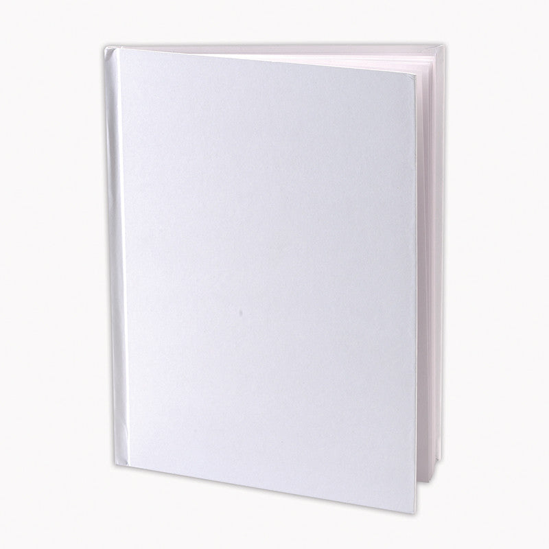 White Hardcover Blank Book , 8-1/8X6-3/8 Inches – The ...
