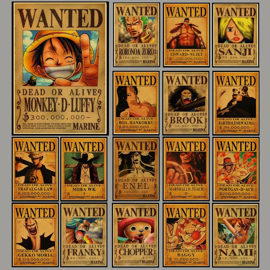 Poster One Piece Wanted All Crew L'Univers Otaku