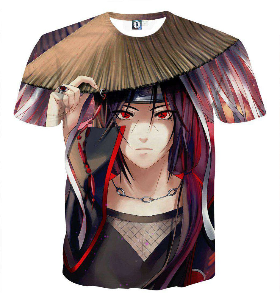 T Shirt All Over 3D Naruto Itachi Akatsuki – L'Univers Otaku