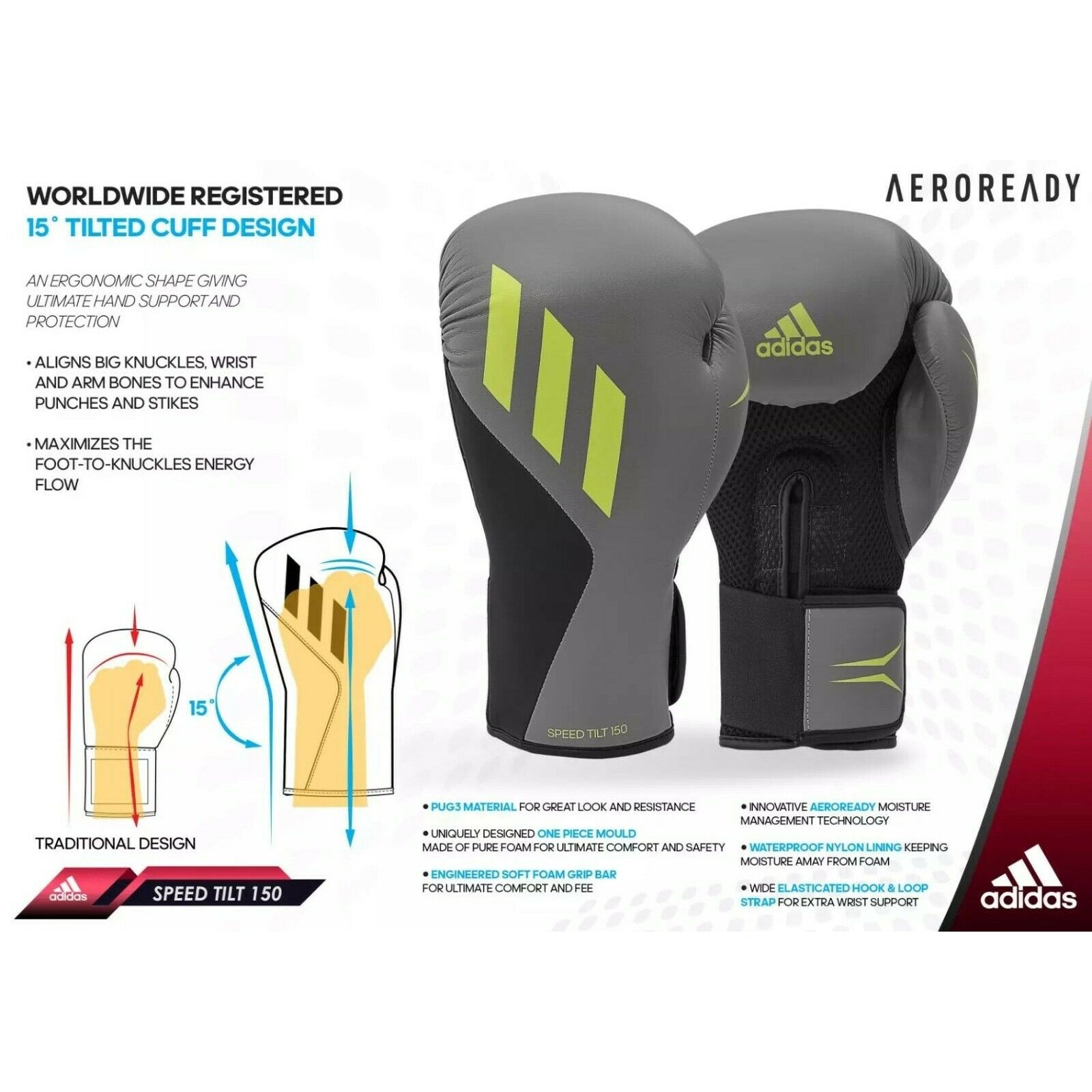 Online Proper adidas Boxing Tilt Gloves – Speed Budo Alignment 250