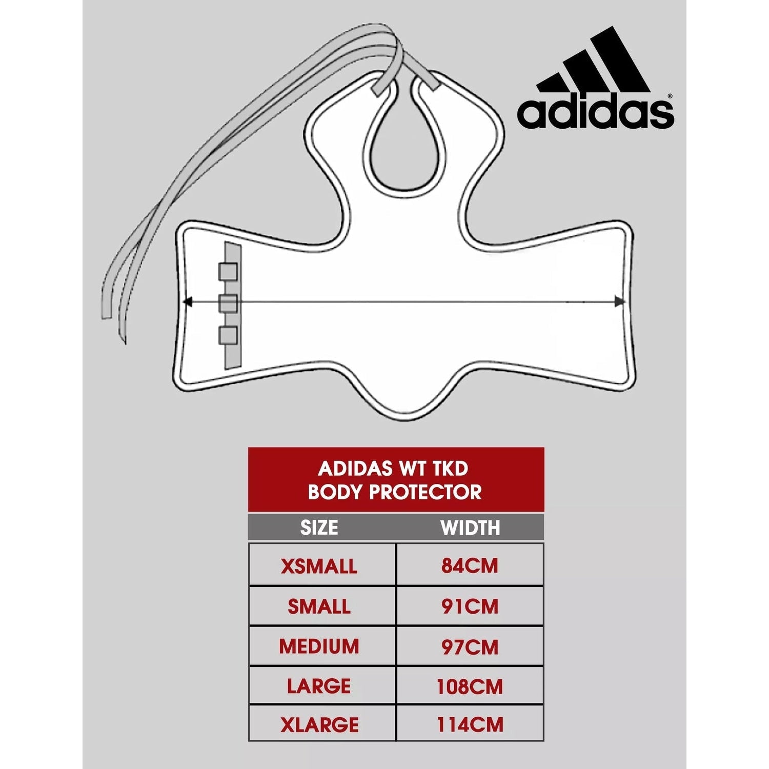 adidas WT Taekwondo Body Armour Martial Arts Chest Protector 6 21de4f2c 9cda 4b5e 8340 b36a107c34ed