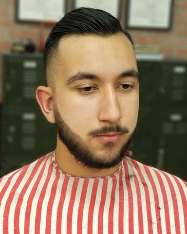how to style a classic comb-over with hair pomade