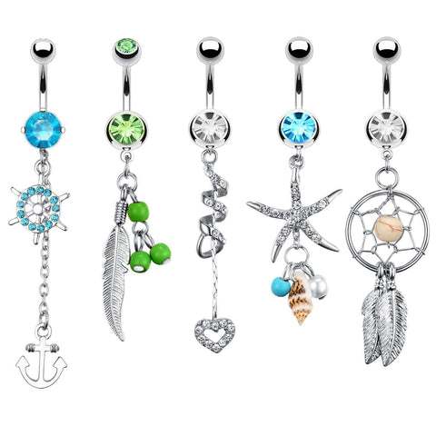 Shop cute Belly Button Rings for your navel piercing | BodyJ4You.com ...