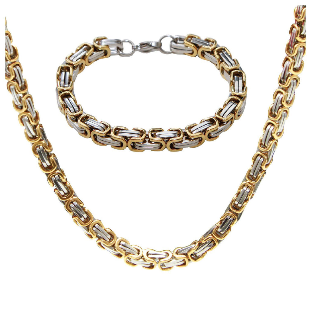 Necklace And Bracelet Set For Men Women 925 Sterling Silver Jewelry Cuban  Chain  eBay