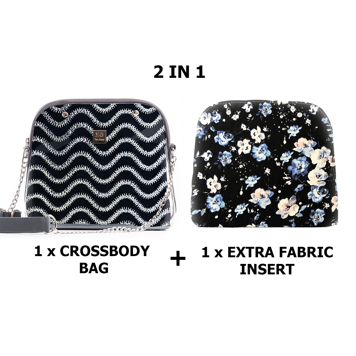 designer fabric crossbody bags