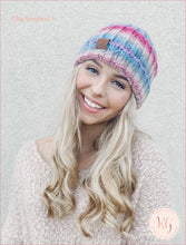 Load image into Gallery viewer, C.c. Beanie Fuzzy Lined Knit Cuff Ombre 9004