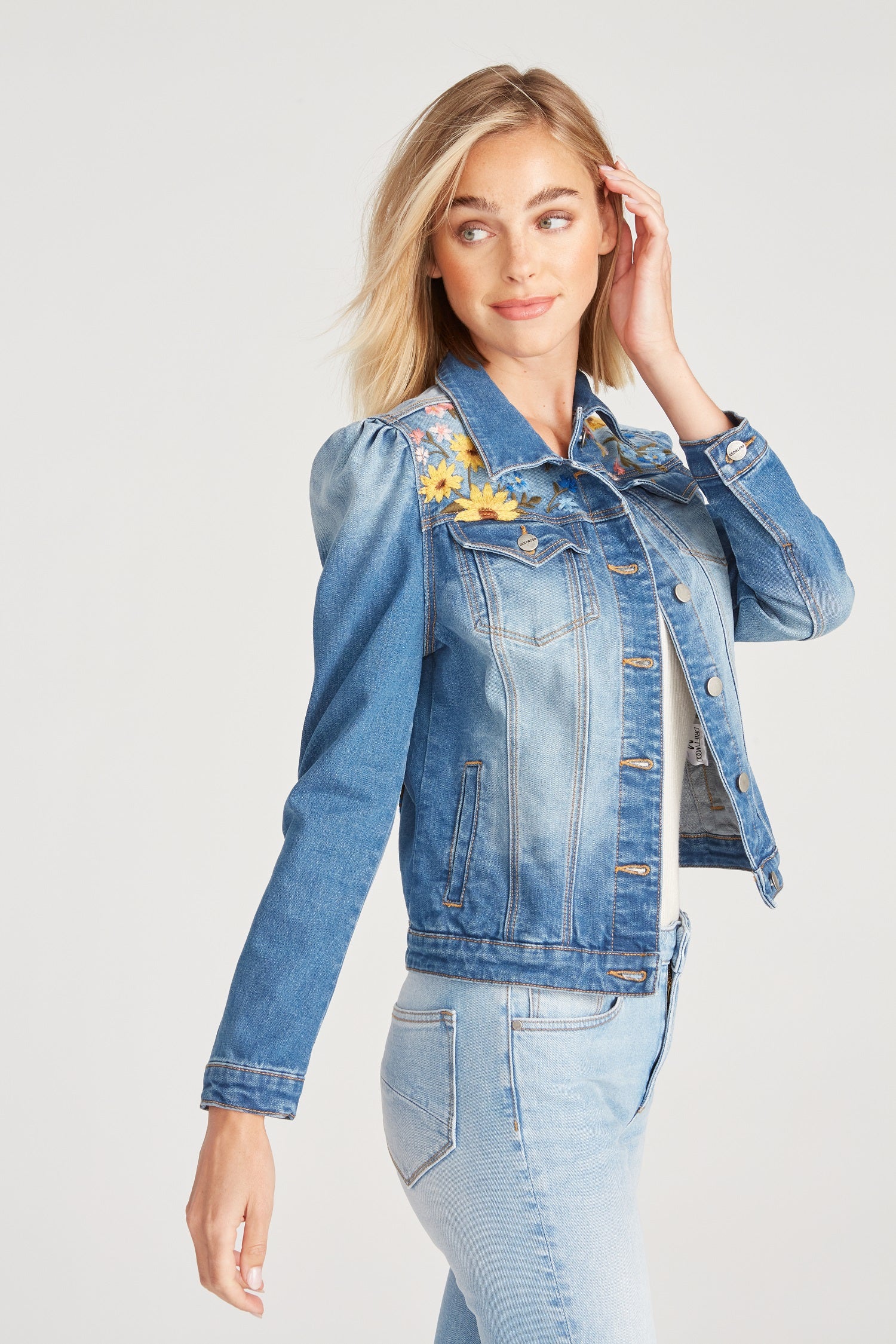 Gigi Puff Sleeve Jacket - Sunflower – Driftwood Jeans