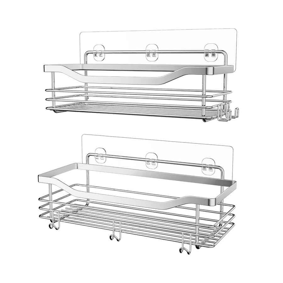 LuxClub Set of Clear Plastic Drawer Organizers - Non-Slip, Crack-Resis