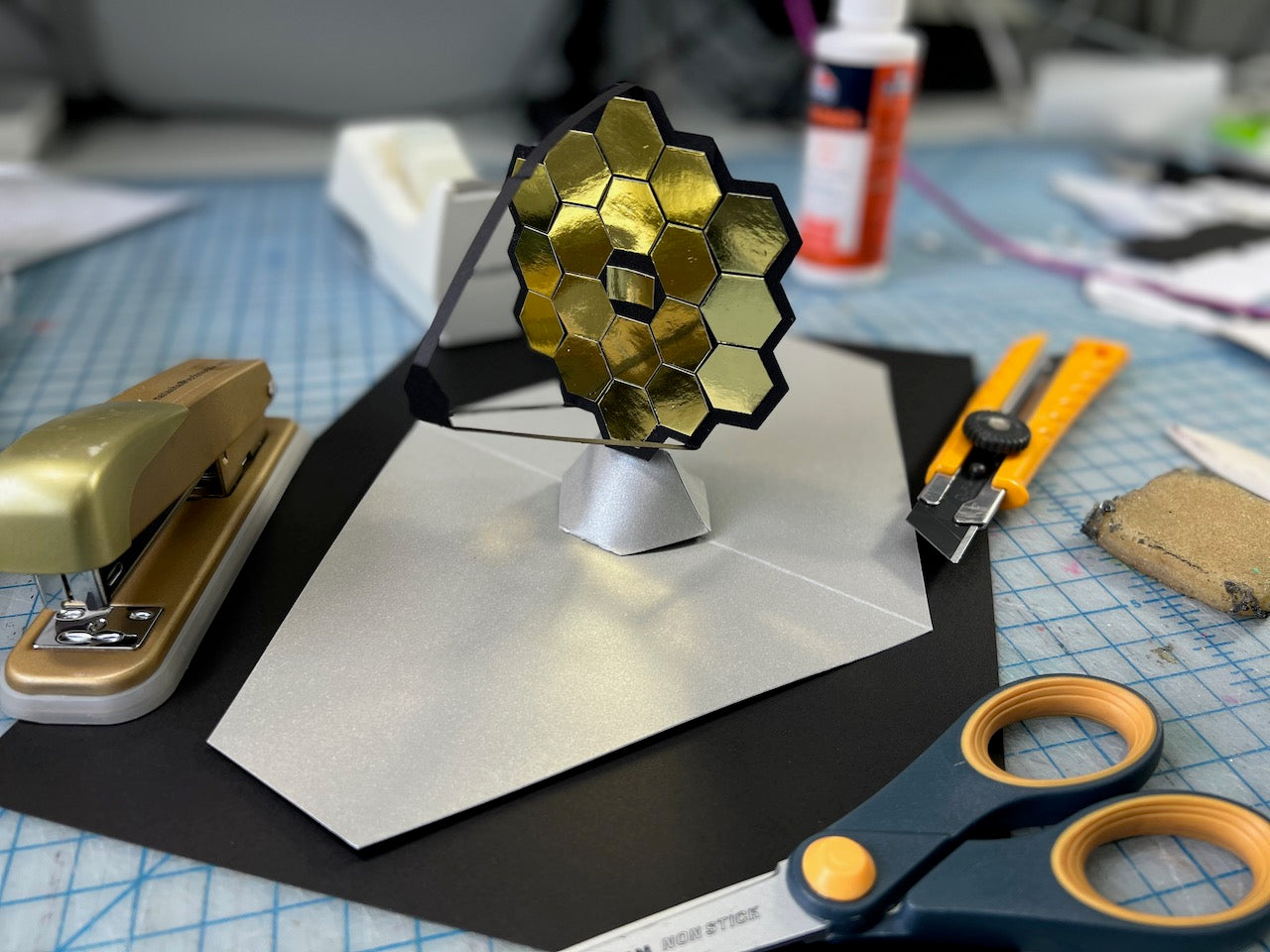 James Webb Space Telescope PopUp Card Template JWST Craft Template