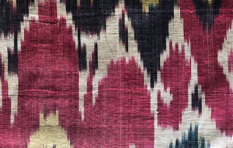 Traditional Ikat Fabric Pattern