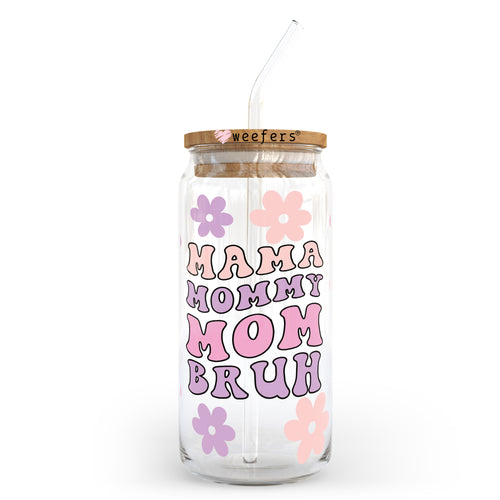 Pink MOM VOCABULARY 16 OZ UV DTF CUP WRAP