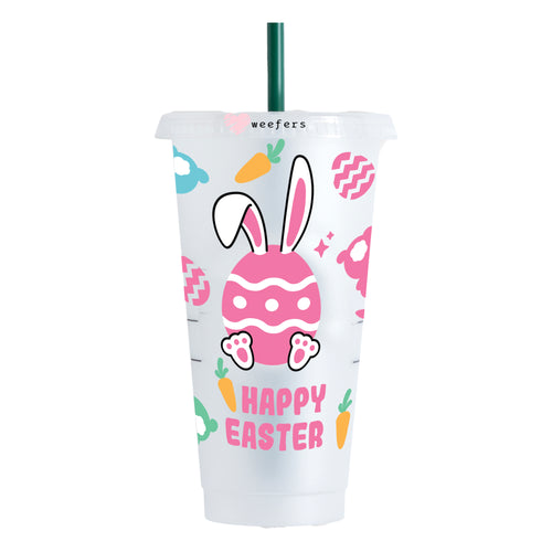 Pink Bunny Graphic 16oz. UVDTF Cup Wrap
