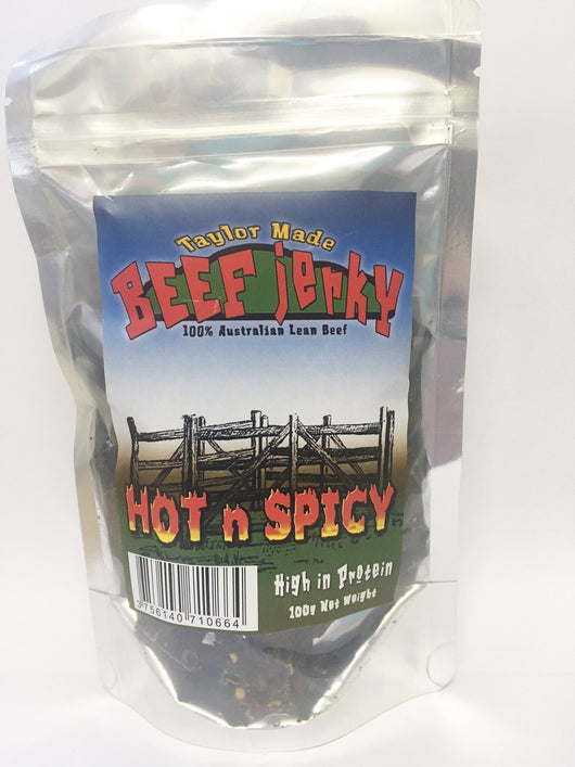 Hot Spicy 100g Taylor Made Beef Jerky