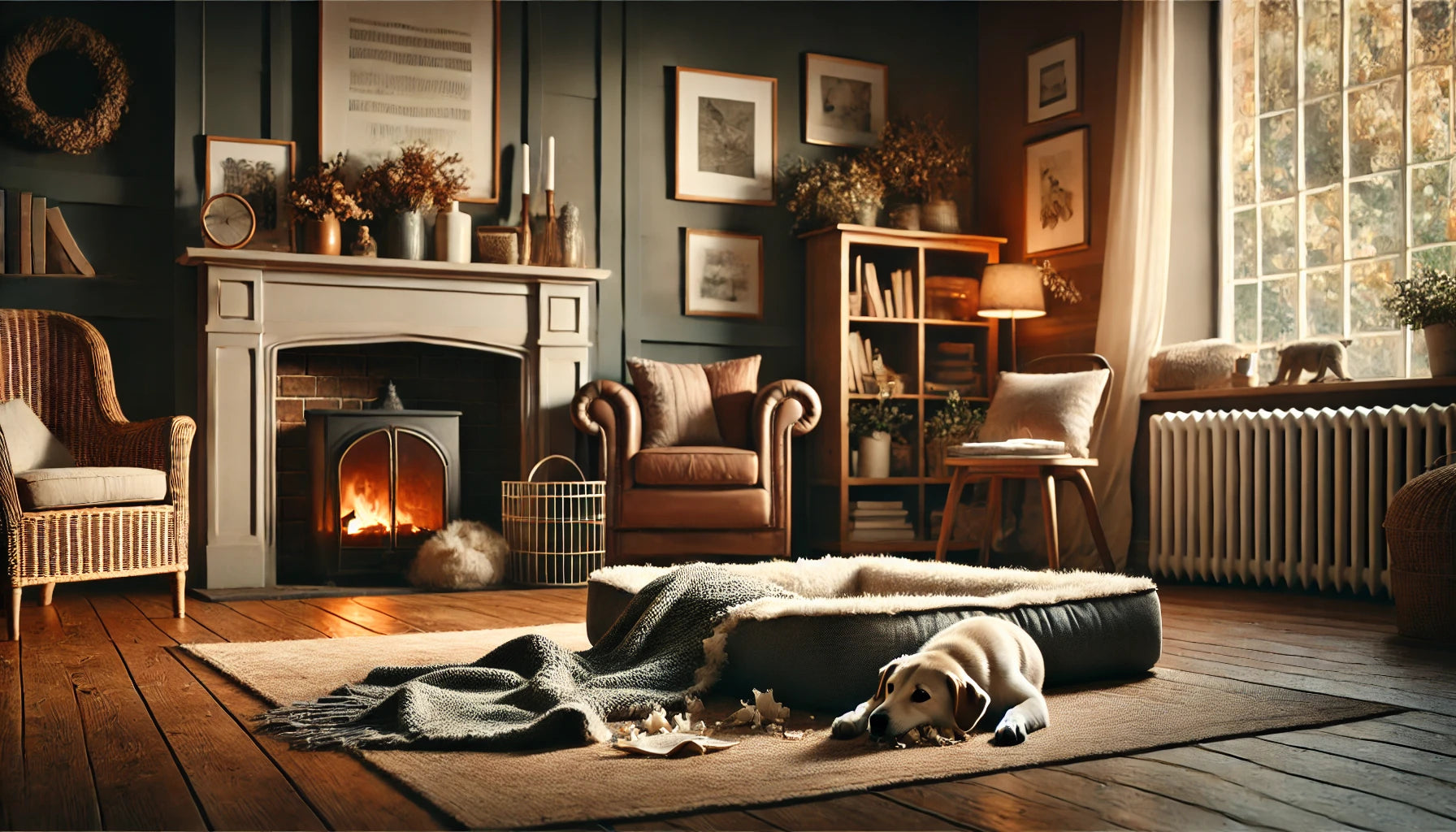 Dog gnawing on blanket hot sale