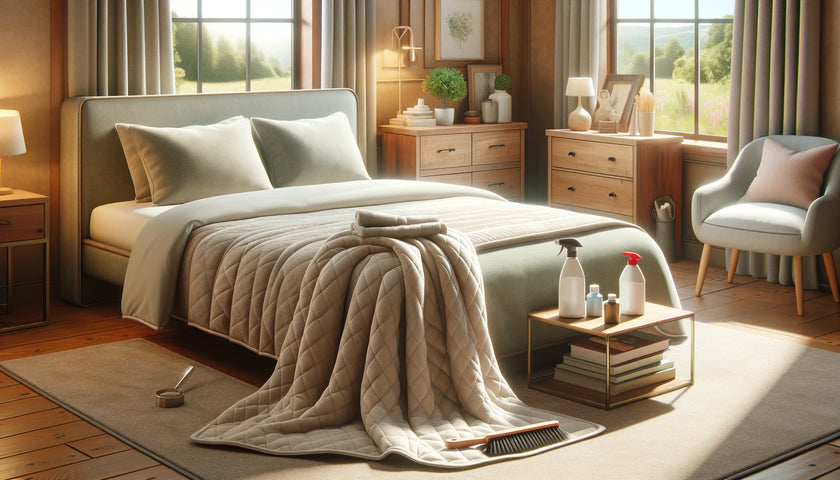 Can weighted blankets be dry cleaned sale