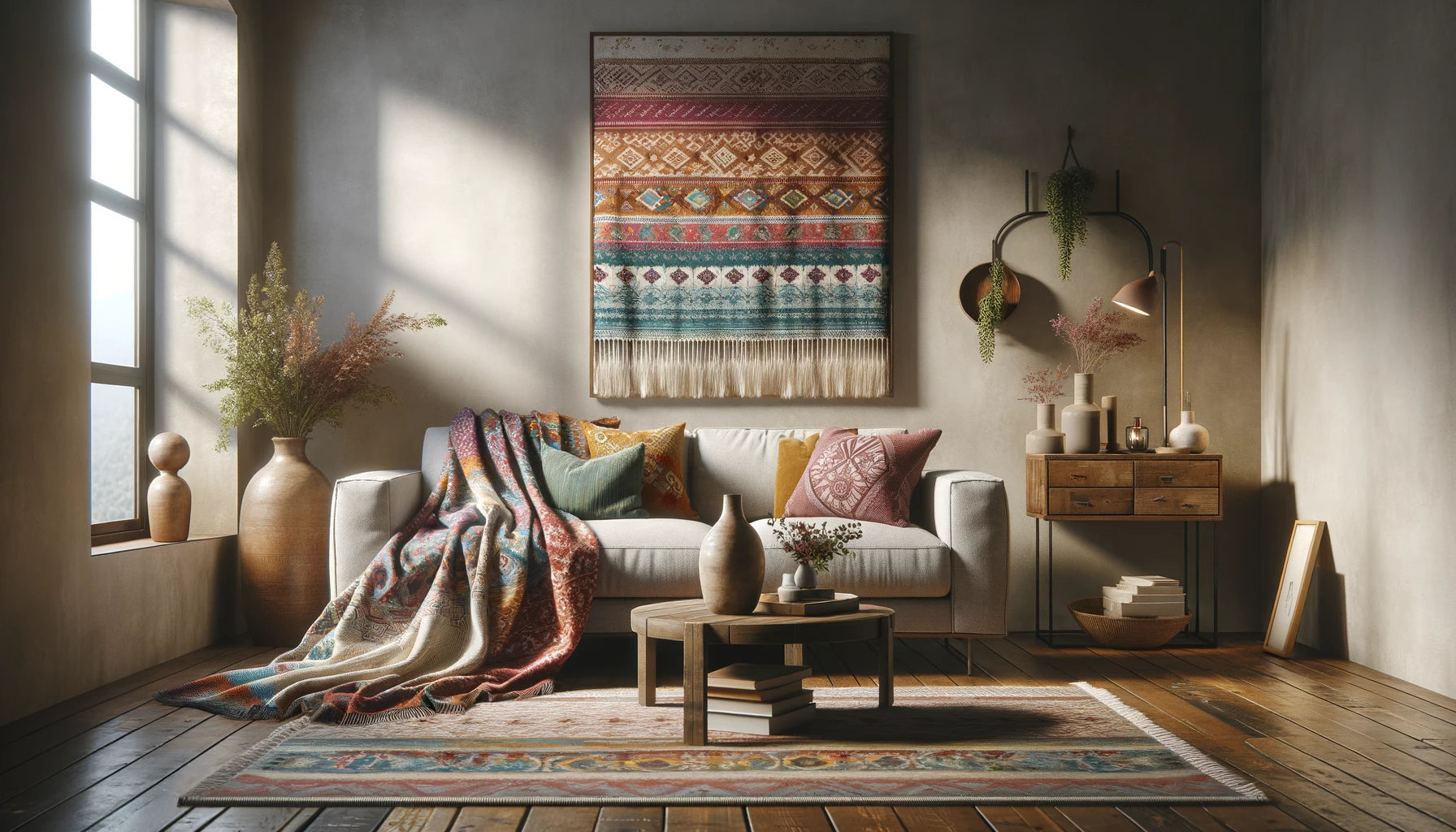 Hanging throw blanket wall hotsell