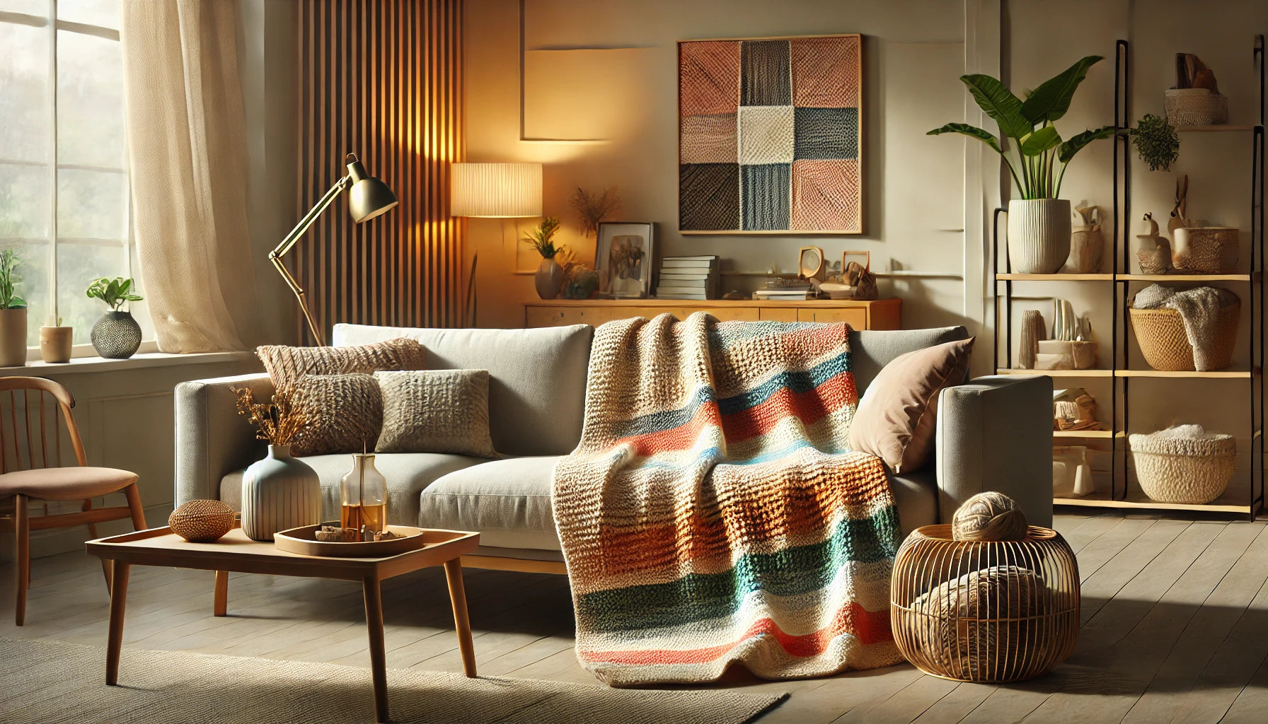 How to Knit Entrelac Blanket Official Knitting Guide 🧶🧵