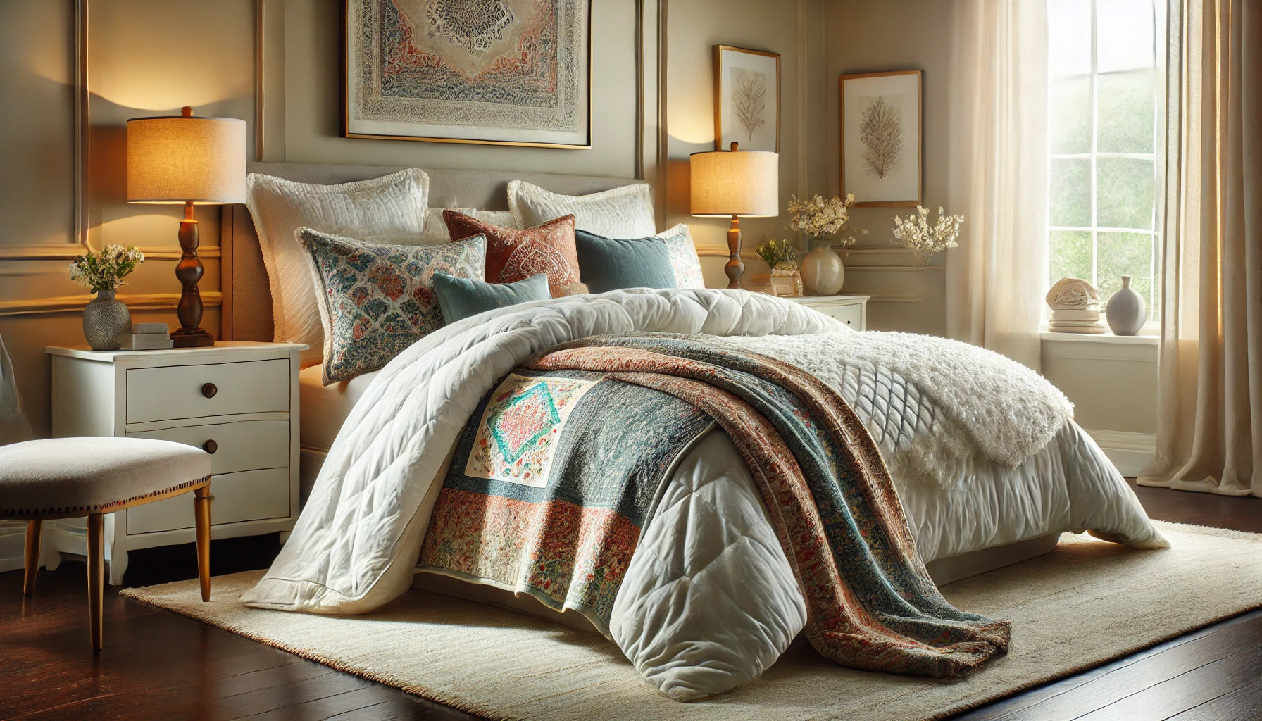 How to Layer a Bed with Quilt and Comforter Official Guide