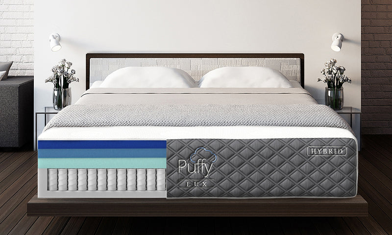 蓬松力士混合床垫有6层睡眠系统
