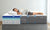 蓬松力士混合型床垫具有完全减压功能