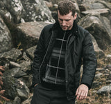 barbour strathyre wax jacket black