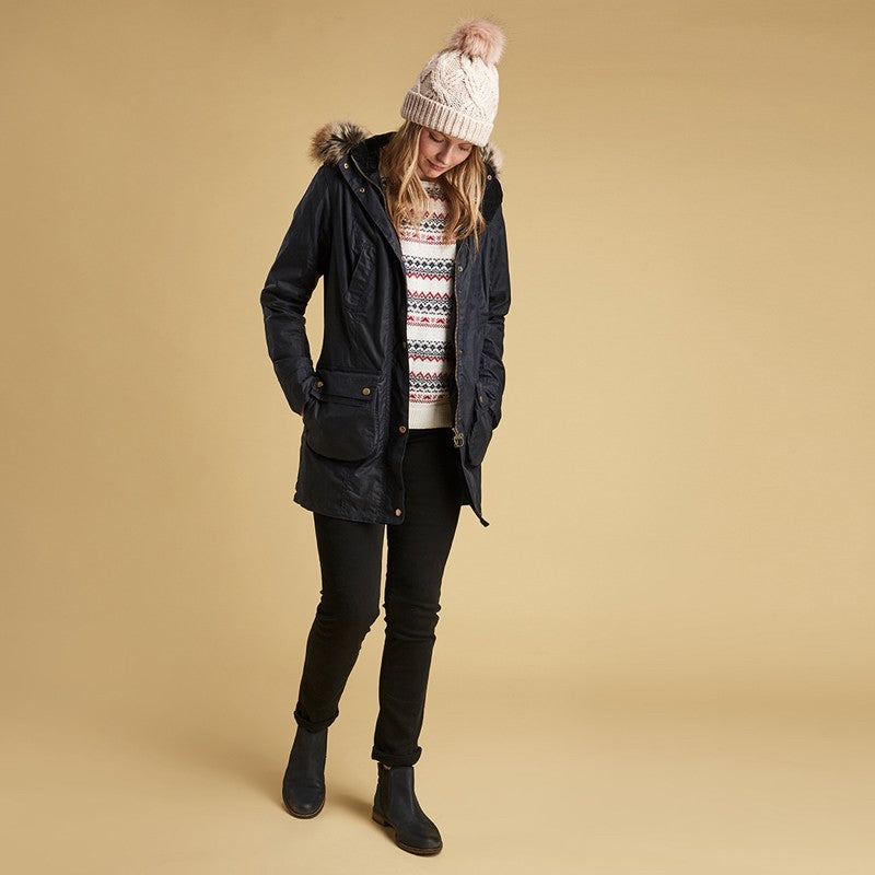 barbour nevis wax coat