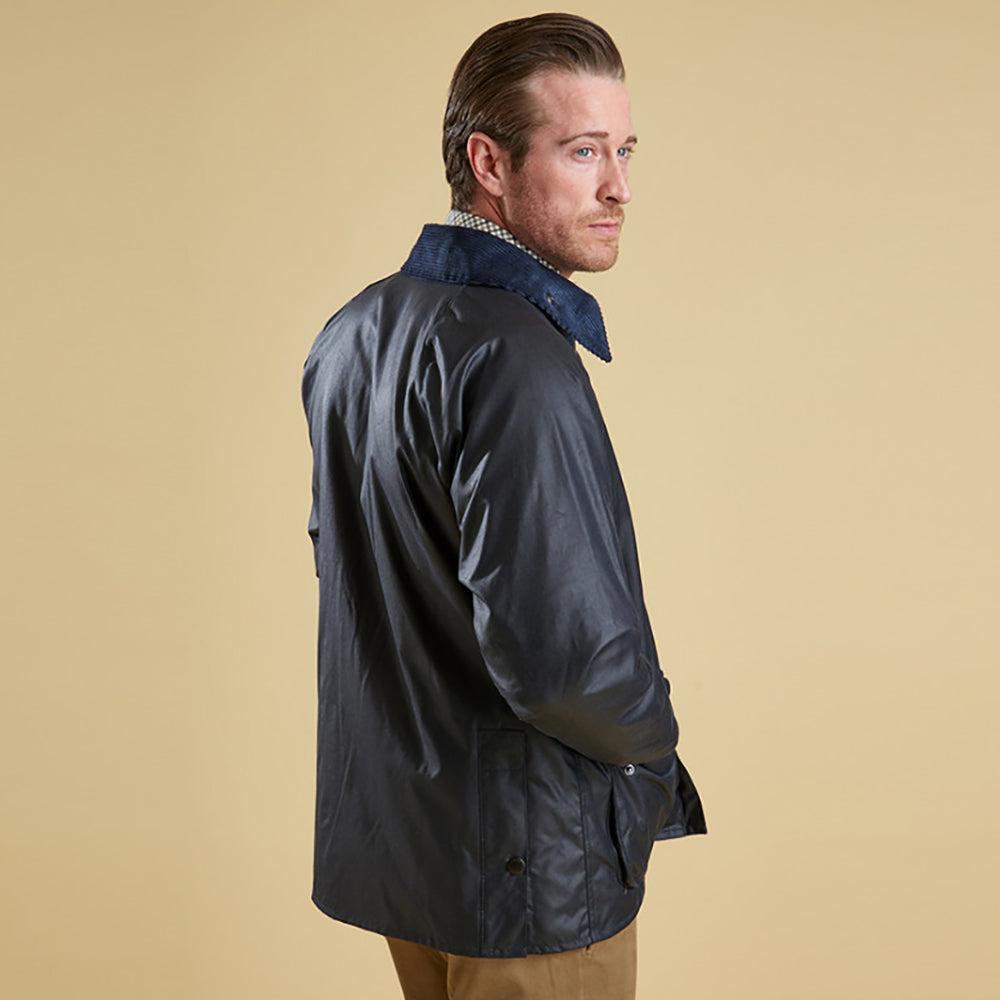 barbour bedale navy