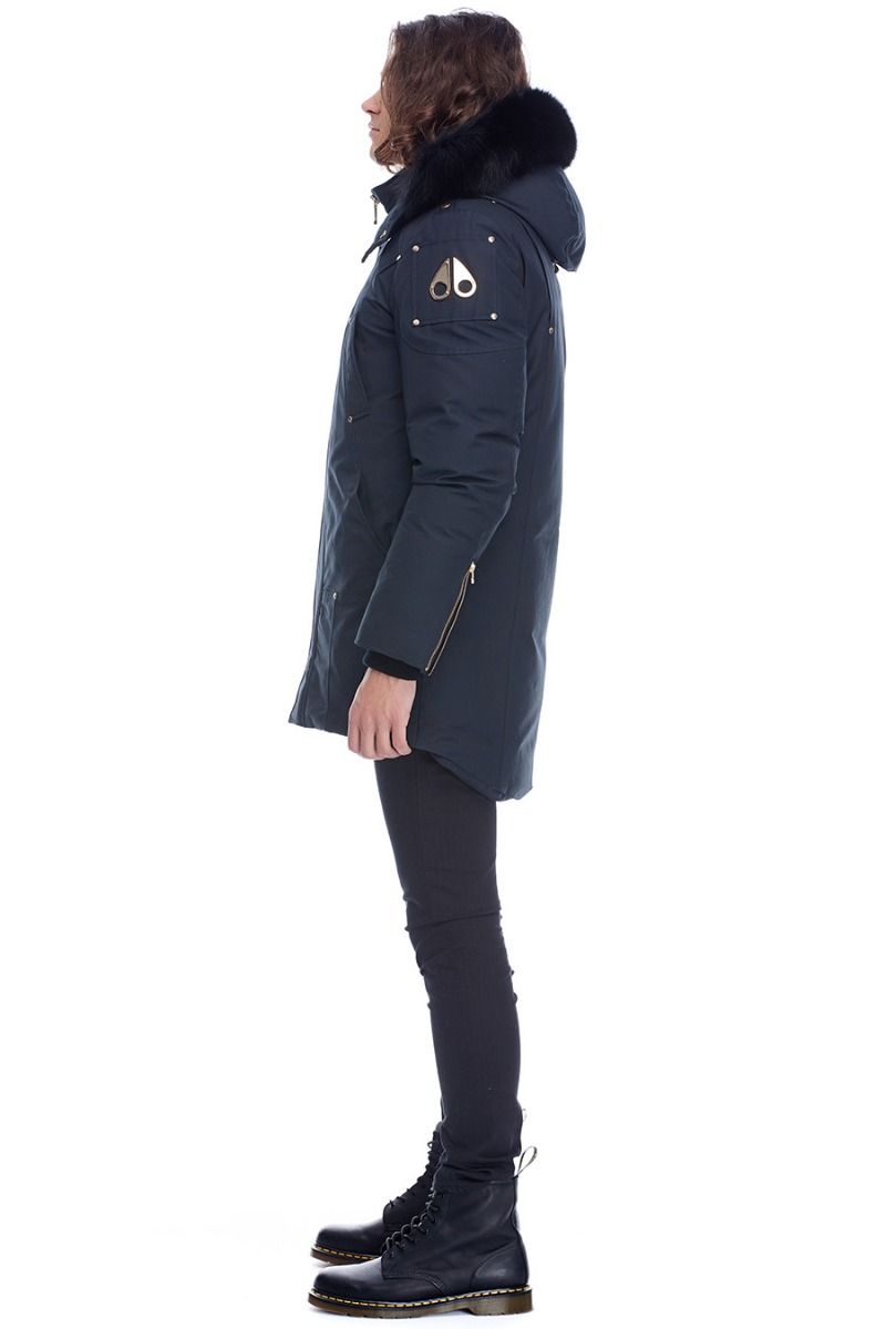 STAG LAKE PARKA NAVY W / BLACK FUR – rue de can