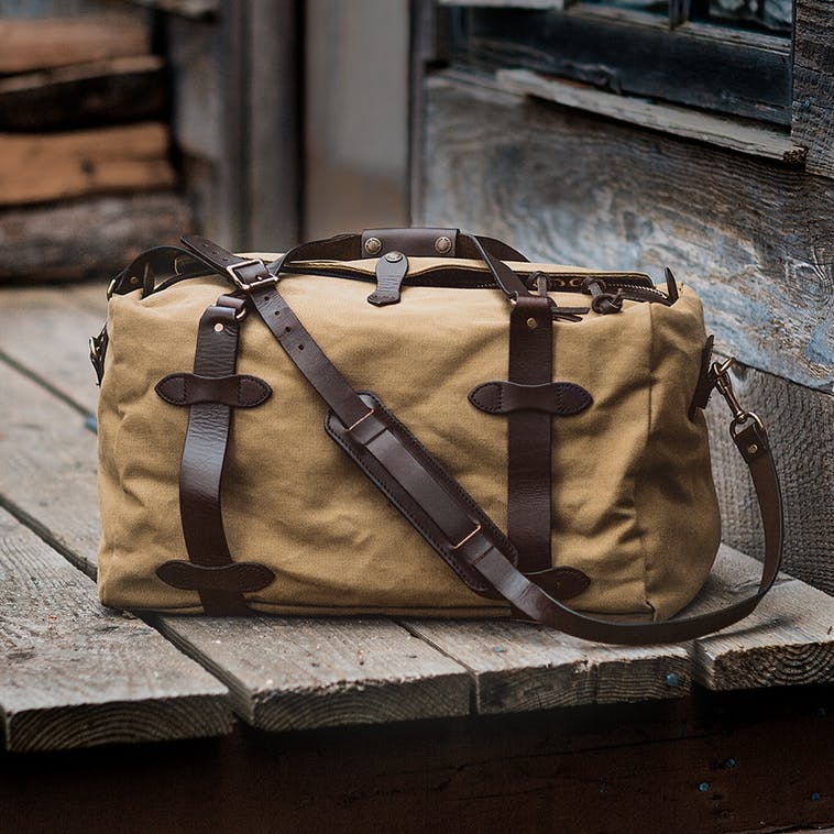 twill duffle bag