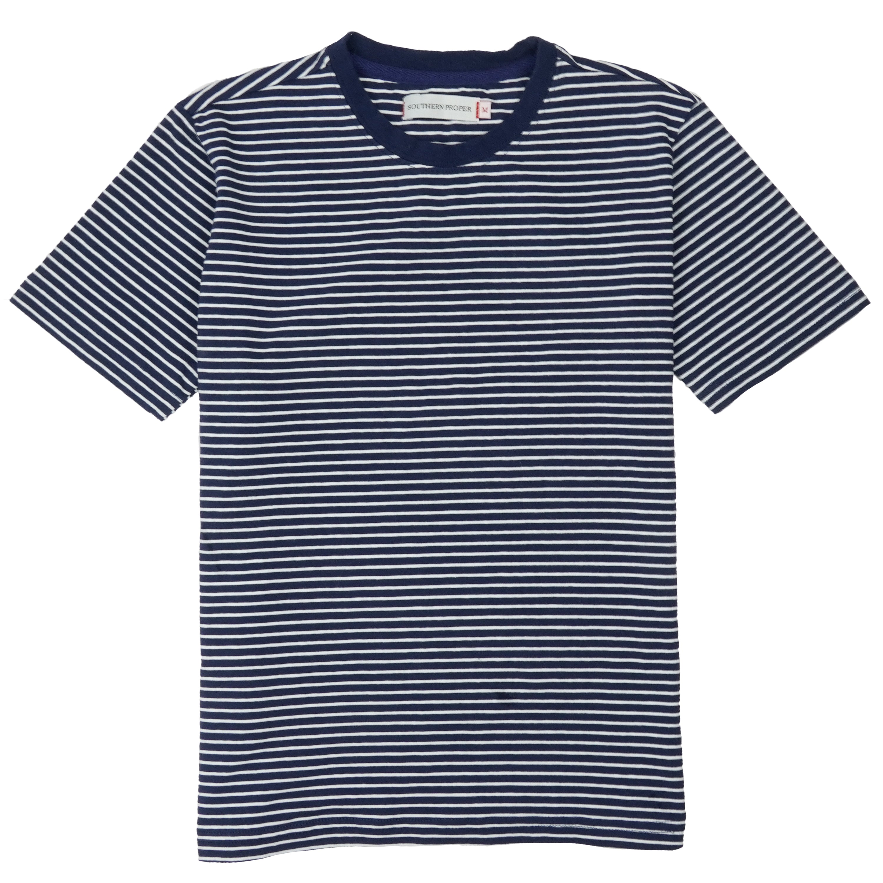 Boys - Deck Tee: Patriot Blue / Porch White Stripe