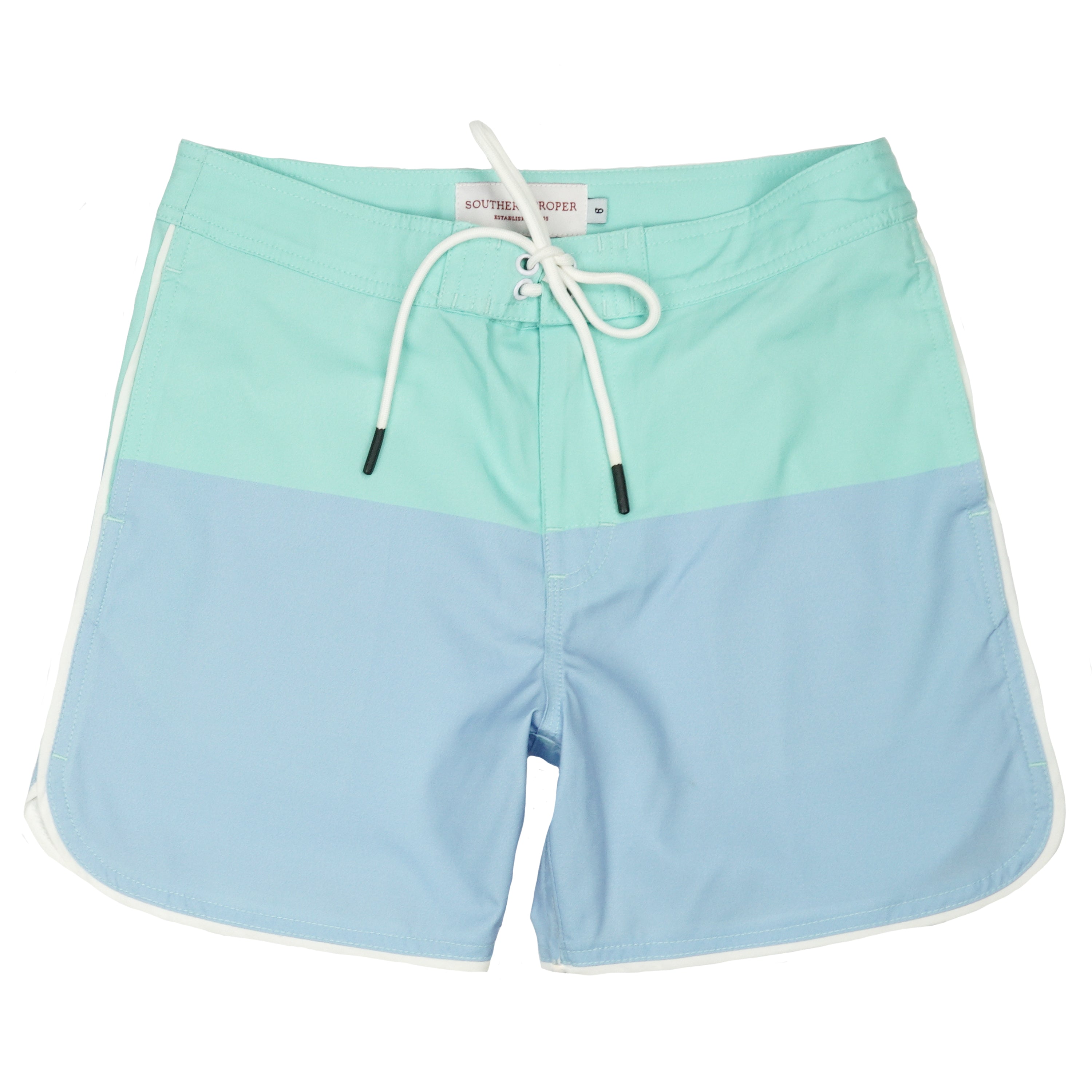 Boys - Seaside Swim Short: Skyway / Brook Green