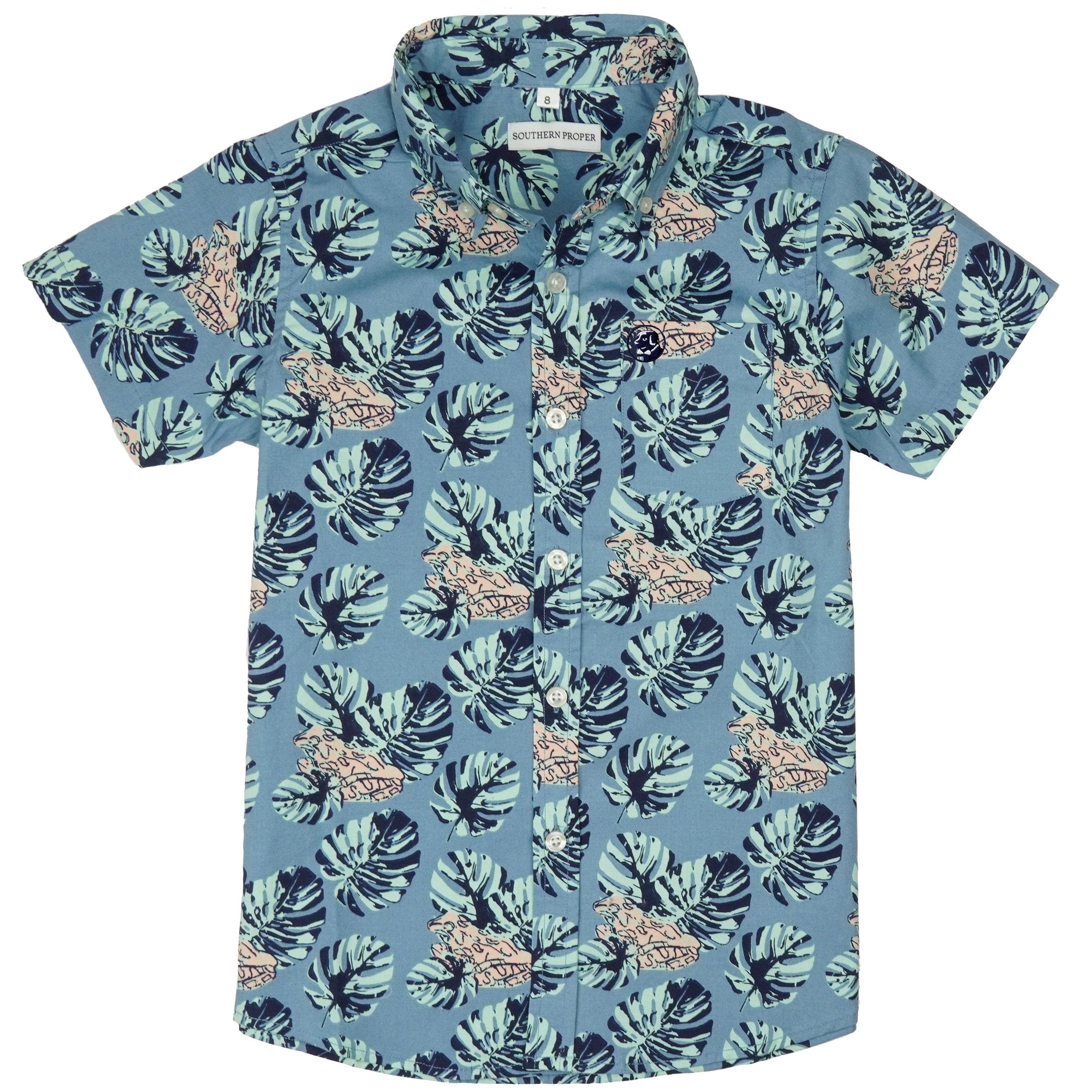 Boys - Social Shirt: Frog Palm