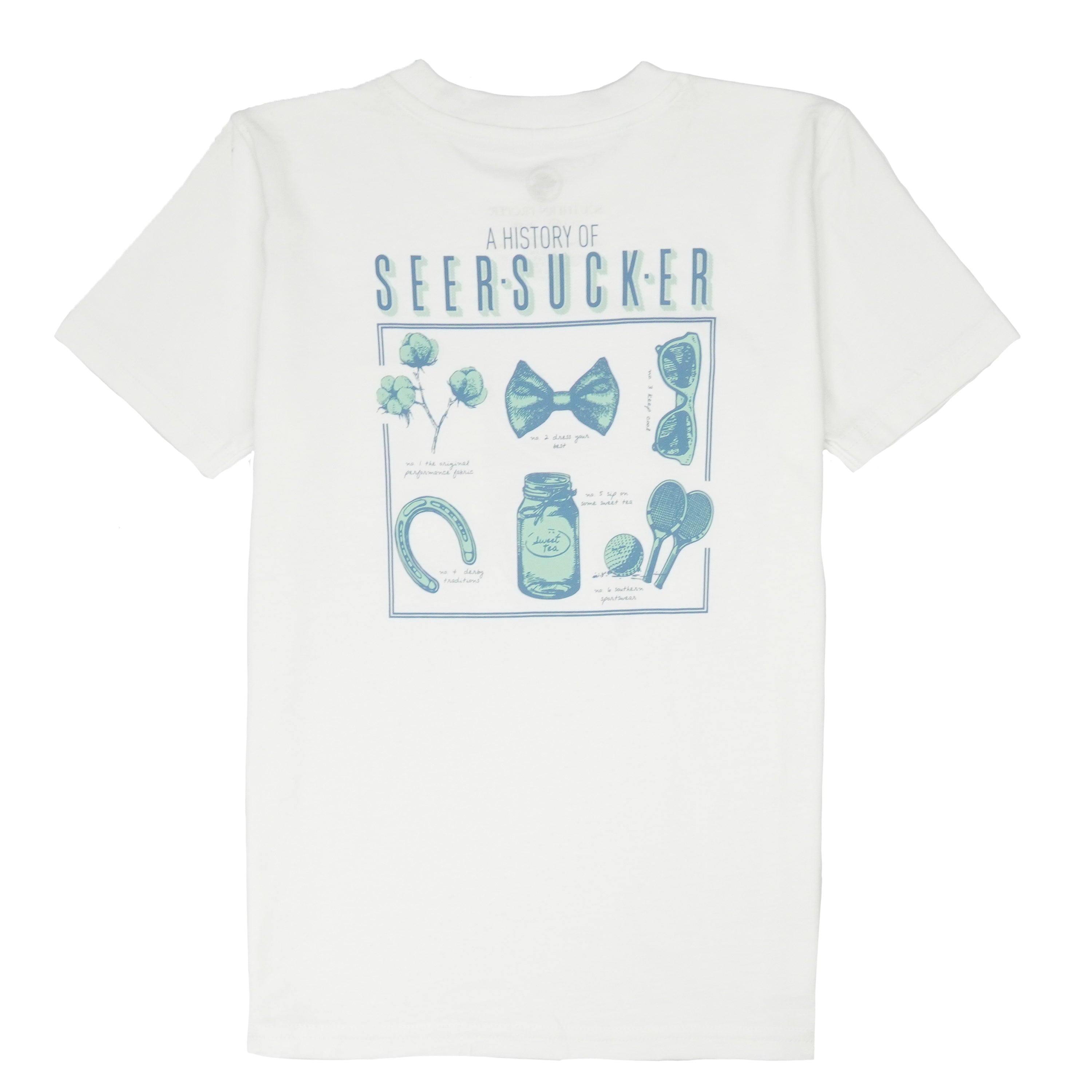 Boys - History of Seersucker Tee: White